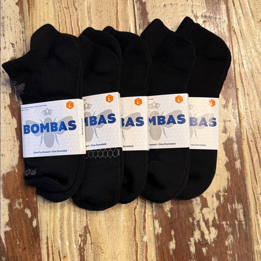 BOMBAS | Large solids ankle socks 5-pack